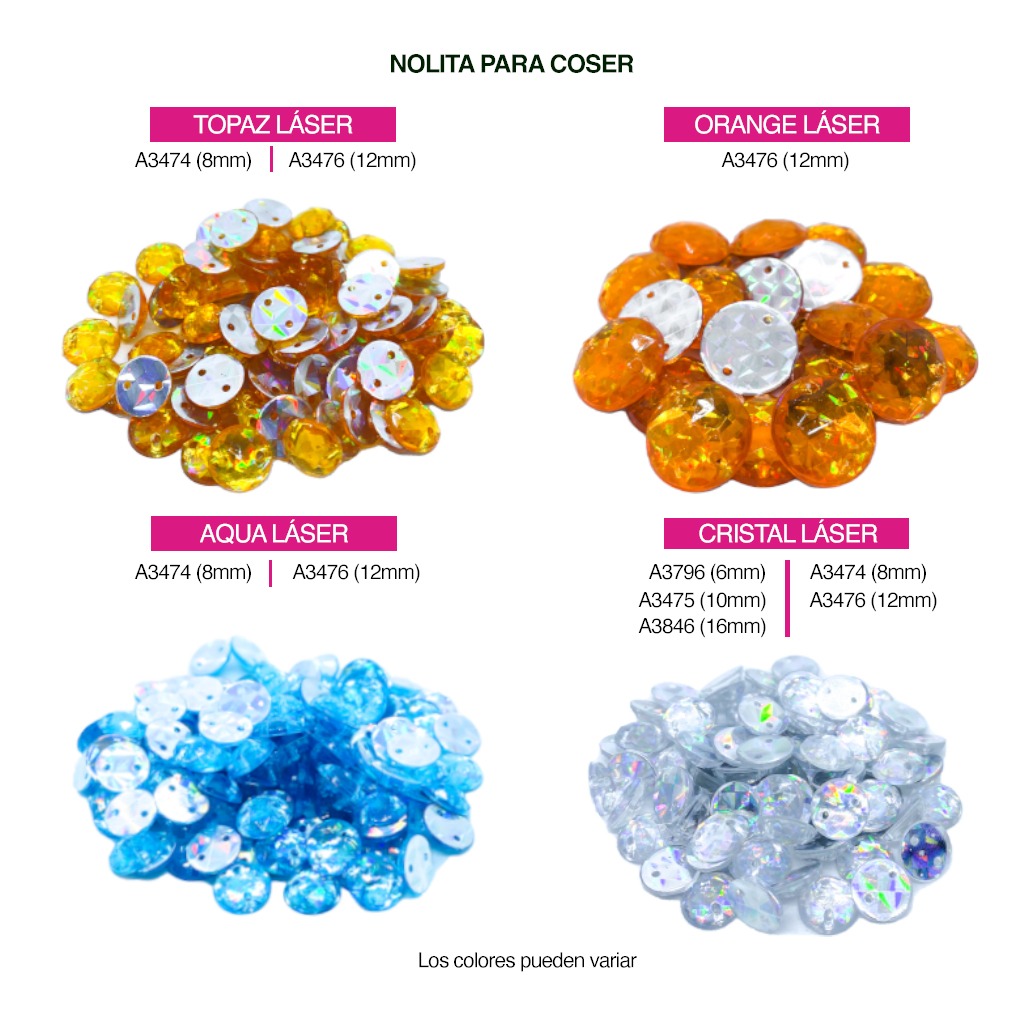 Piedras de Bordar Nol Stones Redondas